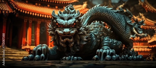 Dragon Statue in the Forbidden - Mythical Majesty