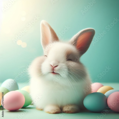 easter bunny with eggs © Sanja