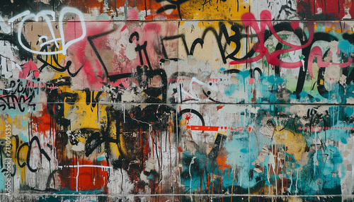 Graffiti Wall Abstract Background Graffitti