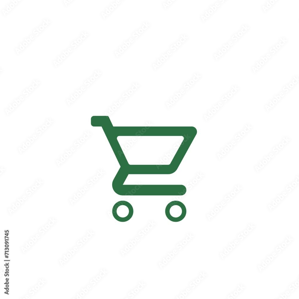 Dollar coin falling into cart Animation with transparent background Dollar coin falling into cart Animation with transparent background