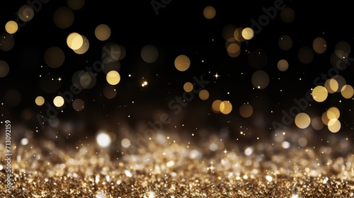 Luxury gold glitter