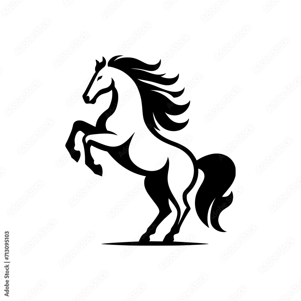 High Quality Vector Logo of a Majestic Rearing Horse. Versatile Symbol of Strength and Elegance for Logos, Branding, and Marketing. Isolated on White Background for Seamless Integration. High Quality Vector Logo of a Majestic Rearing Horse. Versatile Symbol of Strength and Elegance for Logos, Branding, and Marketing. Isolated on White Background for Seamless Integration.