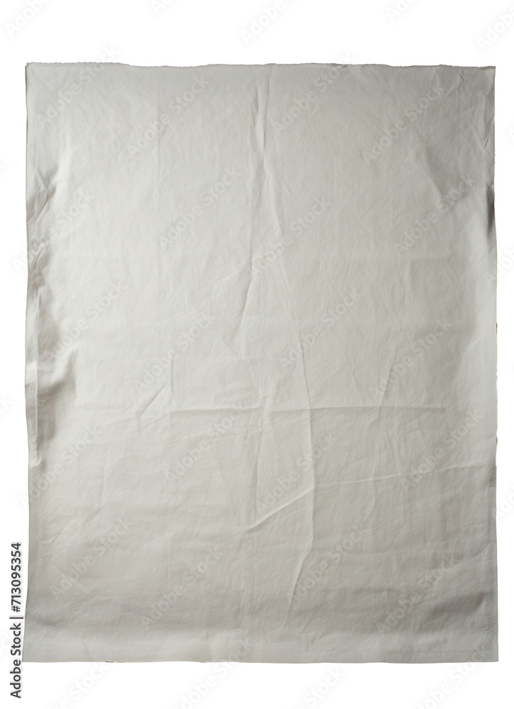 Obraz premium paper, full blank sheet of cotton handmade paper, on black background, PNG, fondo transparente