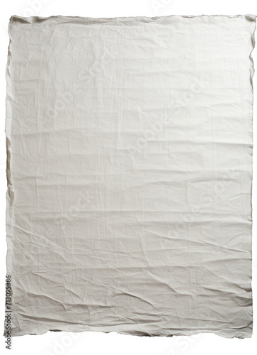 paper, full blank sheet of cotton handmade paper, on black background, PNG, fondo transparente