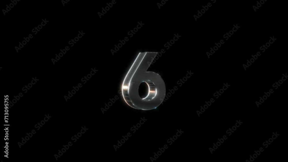 3d silver countdown opening leader graphics 3d silver countdown opening leader graphics
