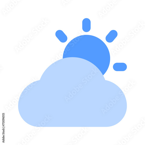 cloudy duotone icon