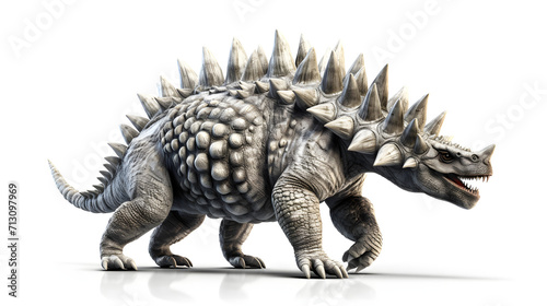 3d rendered illustration of a Stegosaurus isolated on white background © Black