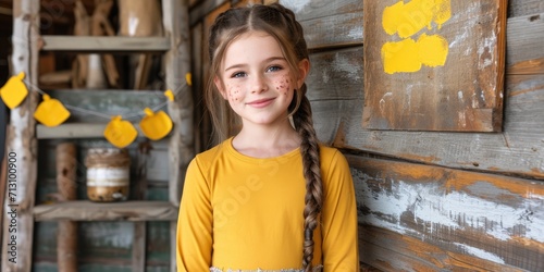 Happy cute smiling kid girl