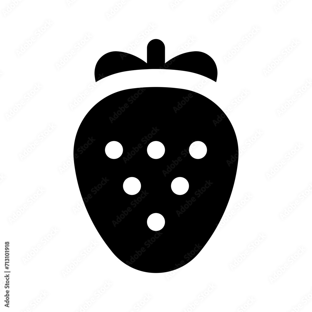 strawberry glyph icon strawberry glyph icon