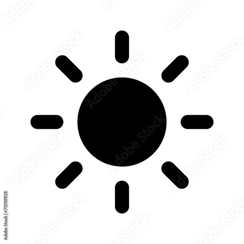 sun glyph icon