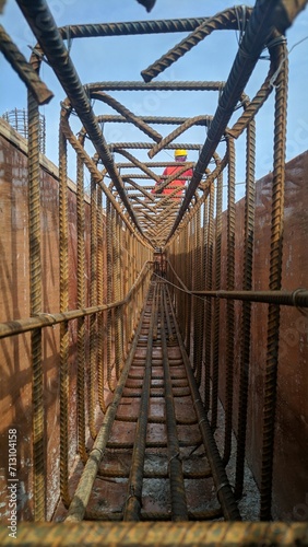 a building steel on process