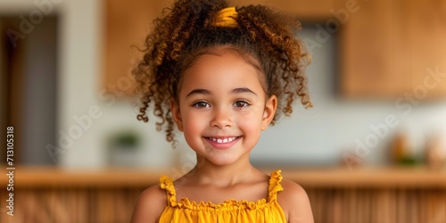 Happy cute smiling kid girl