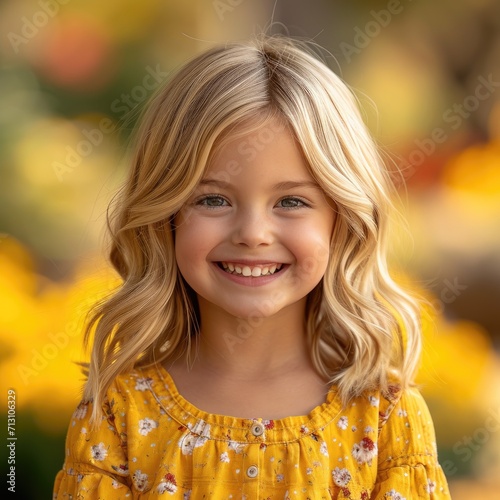 Happy cute smiling kid girl
