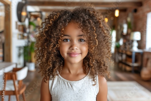Happy cute smiling kid girl