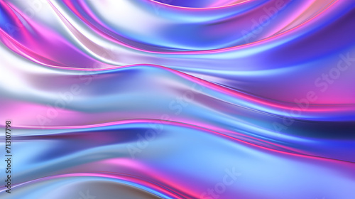 Abstract iridescent holographic cloth background.
