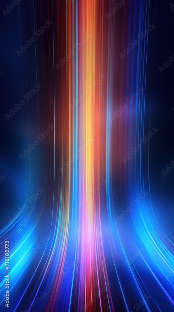 High speed technology neon glow colors abstract background - obrazy, fototapety, plakaty 