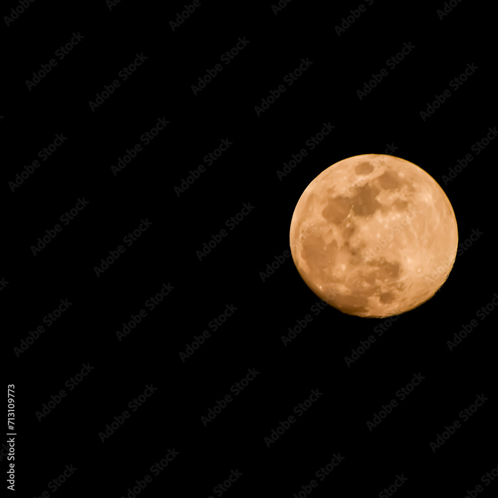 Full moon in the dark sky during night time, Great super moon in sky Full moon in the dark sky during night time, Great super moon in sky