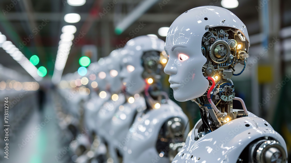 Fototapeta premium A Factory creating artificial people