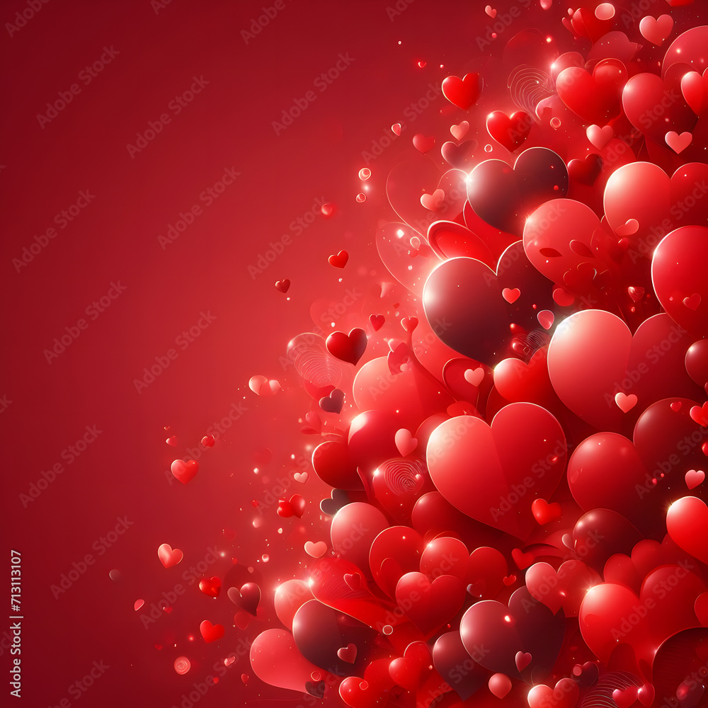 valentines day romantic red hearts background valentines day romantic red hearts background