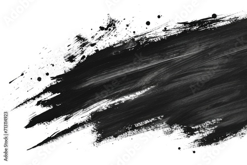 A black and white photo capturing the essence of a brush stroke. Perfect for adding a touch of artistic elegance to any project