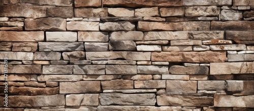 Textured Stone Wall Background photo