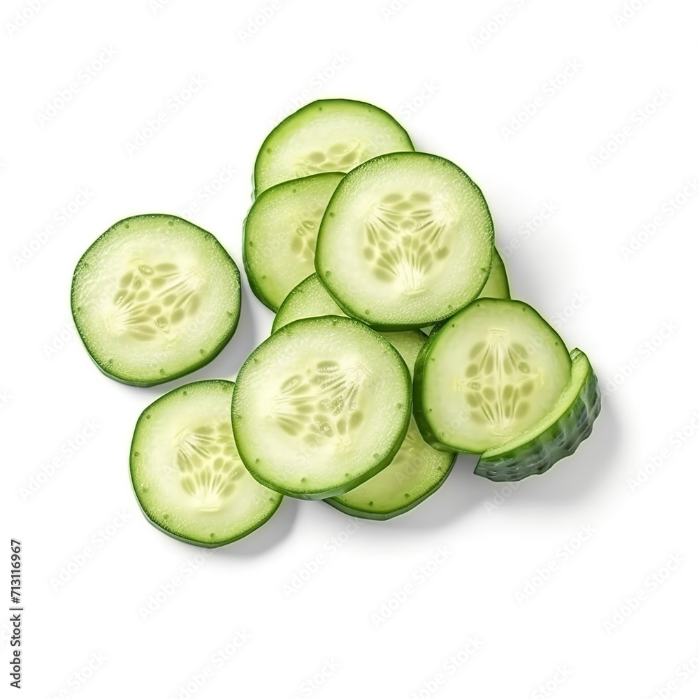 cucumber isolated on white background