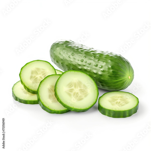 cucumber isolated on white background