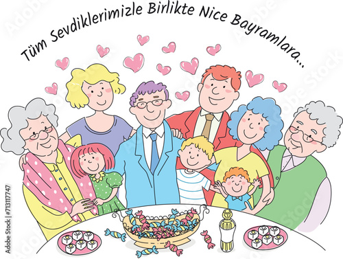 Translate: Happy Holidays with All Your Loved Ones... Holiday greeting post.