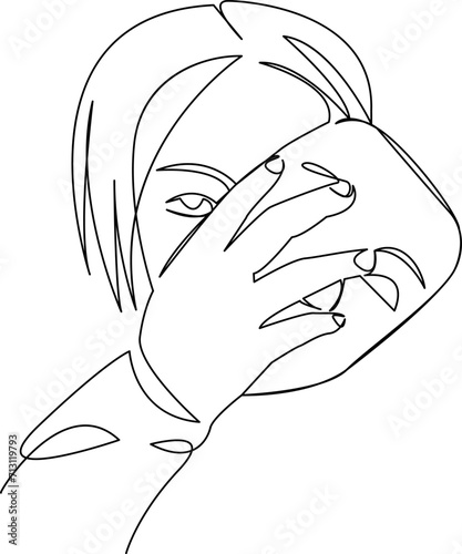 girl with mask