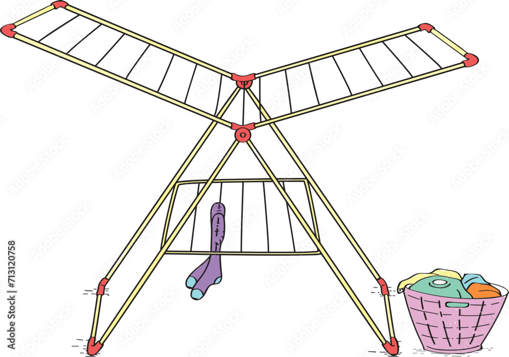 Ταπετσαρία The laundry rack we use to dry the laundry. For drying.
