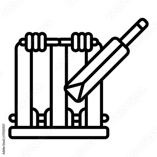 boundary hurdle line icon 