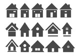 House icon set, home page icon button