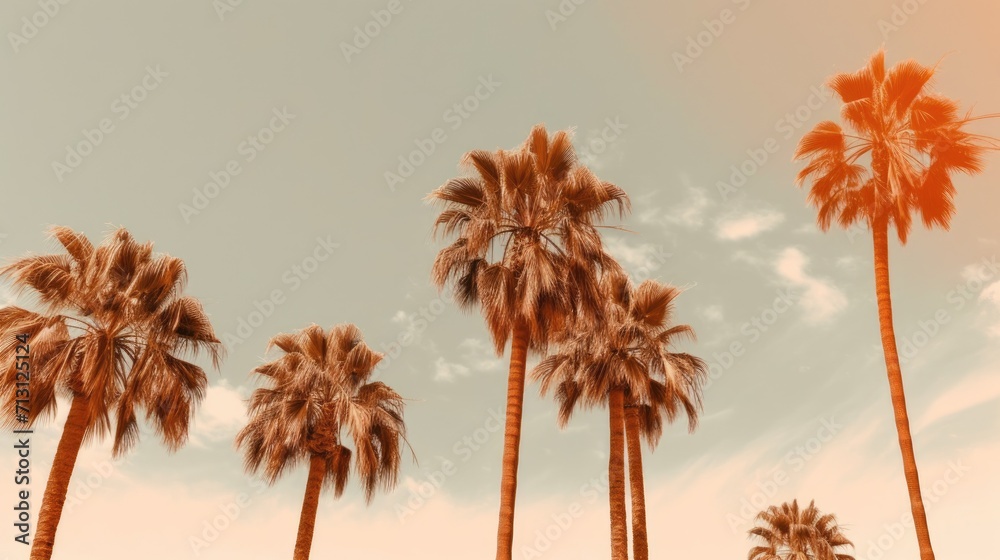 palms on the beach