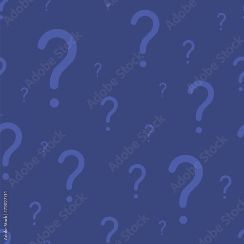 Seamless question mark vector repeatable pattern