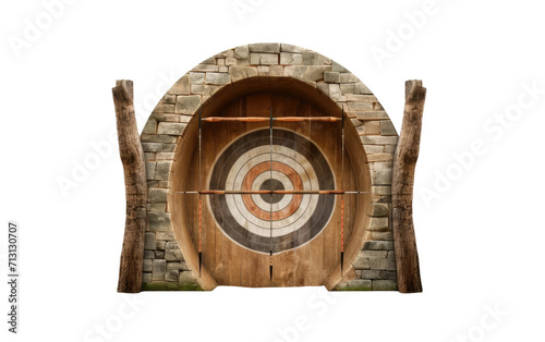 Archery Range for Precision on Transparent background