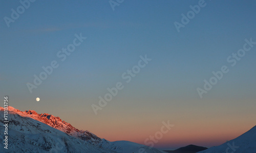 Tramonto innevato