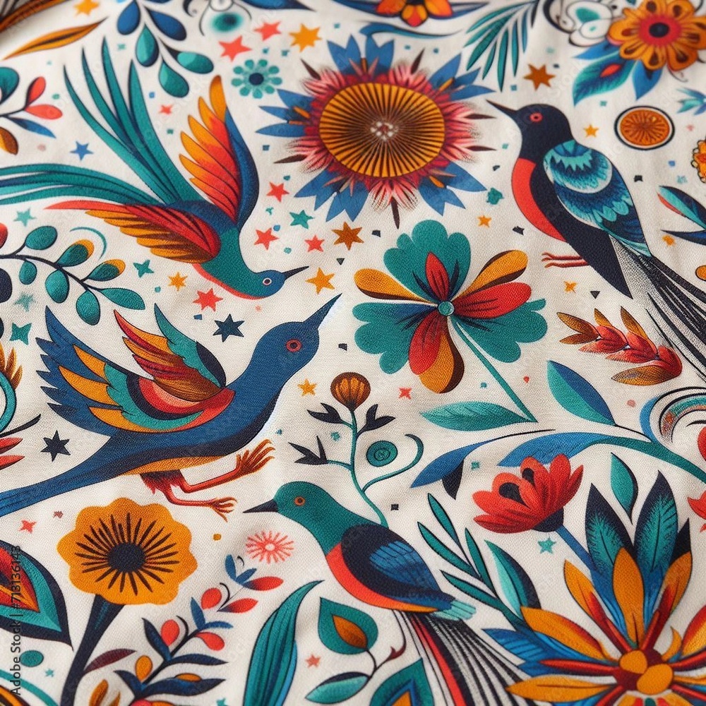 seamless floral pattern, AI-generated