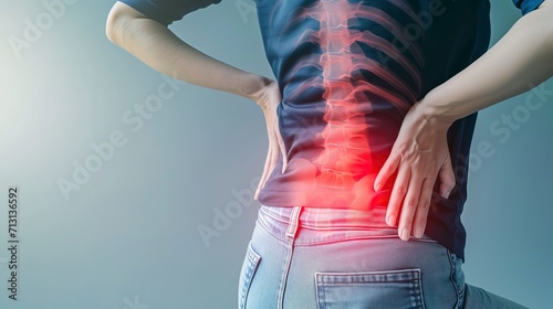 Woman Suffering from Lower Back Pain