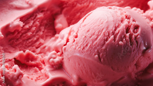 美味しそうなストロベリーアイスクリームの背景 photo