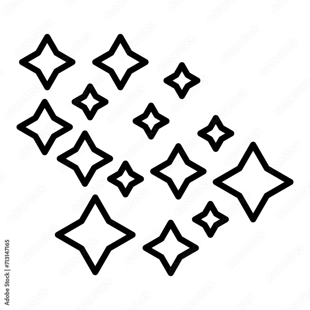 Glowing Achievements line icon Glowing Achievements line icon
