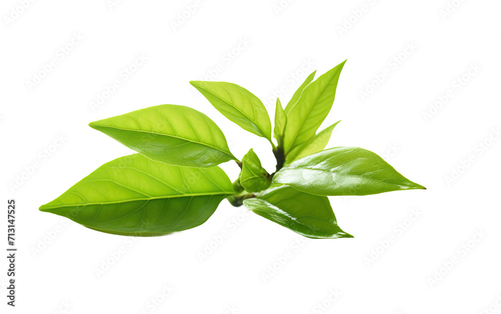 Fresh Green Tea Elixir on Transparent Background