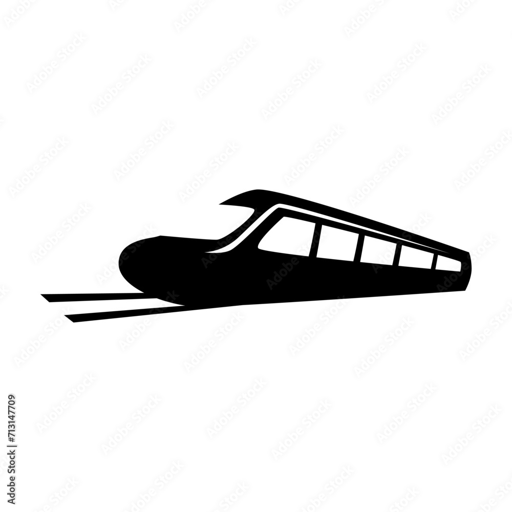 Train icon vector. Modern Transportation sign Isolated on white background Train icon vector. Modern Transportation sign Isolated on white background