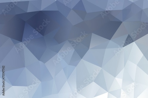 Fototapeta Naklejka Na Ścianę i Meble -  An elegant abstract background with a soothing blend of blue shades forming a geometric triangular pattern. The gradient smoothly transitions from dark to light blue, creating a calming and modern