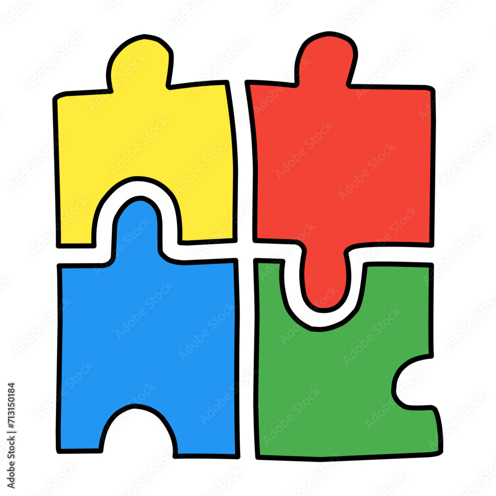 Obraz premium puzzle game vector icon