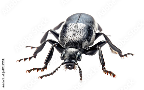 Earthy Ground Beetle on Transparent Background