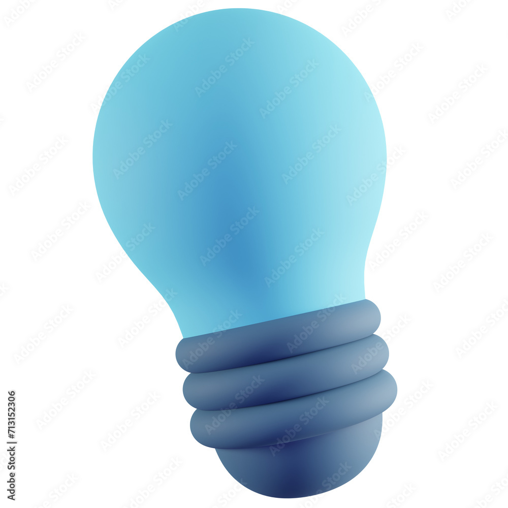 3D Illustration of Blue Lamp 3D Illustration of Blue Lamp