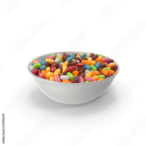 Bowl with Jelly beans PNG