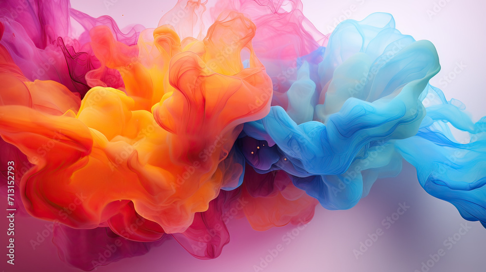 Obraz premium Fuse creativity and chaos with the Melty Mashup abstract background theme, a visually exciting blend of fluid and dynamic elements Ai Generative