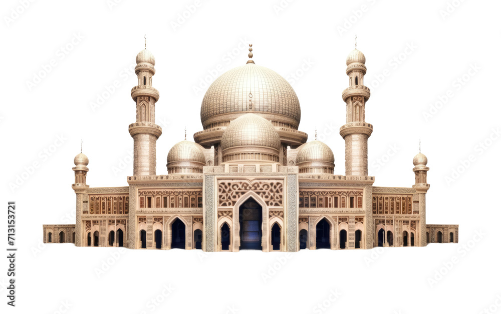 Islamic Library Knowledge Sanctuary on Transparent Background