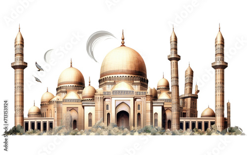Islamic Wall Decals on Transparent Background